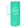 Kerusso Dual Wall Stainless Steel Love Never Fails Mug with Handle, 22 oz. - MUGS229 - Tumblers -Hearth & Home Store 50a13e4d2a57b260750bf3eb45a85a6b0deaf0ed mugs229