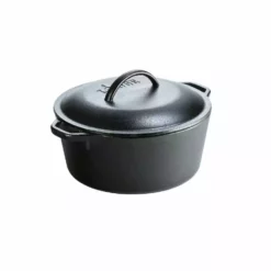 Lodge 5 Quart Cast Iron Dutch Oven L8DOL3 - Cookware