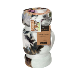 Trail Creek Dairy Farm Quilted velvet Reversible to velvet 50x 60 throw - RK-QVEL-FARM - Blankets & Bedspreads