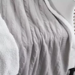 Lavina Home Cozy Cable Knit Reversible Throw Blanket - RK-CABSH-TH - Blankets & Bedspreads 14 Lavina Home Cozy Cable Knit Reversible Throw Blanket - RK-CABSH-TH - Blankets & Bedspreads -Hearth & Home Store 539d674cdbc8cd6c2dc40af4db9017d5758466bf 490931836 11