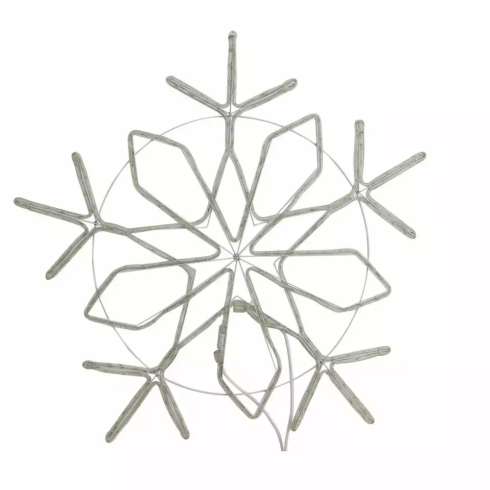 Four Seasons 36" Blue And White LED Snowflake Hanging Christmas Light Decoration With Multi Light Effects - YF20173602 - Christmas Decor 6 Four Seasons 36" Blue And White LED Snowflake Hanging Christmas Light Decoration With Multi Light Effects - YF20173602 - Christmas Decor - Image 4