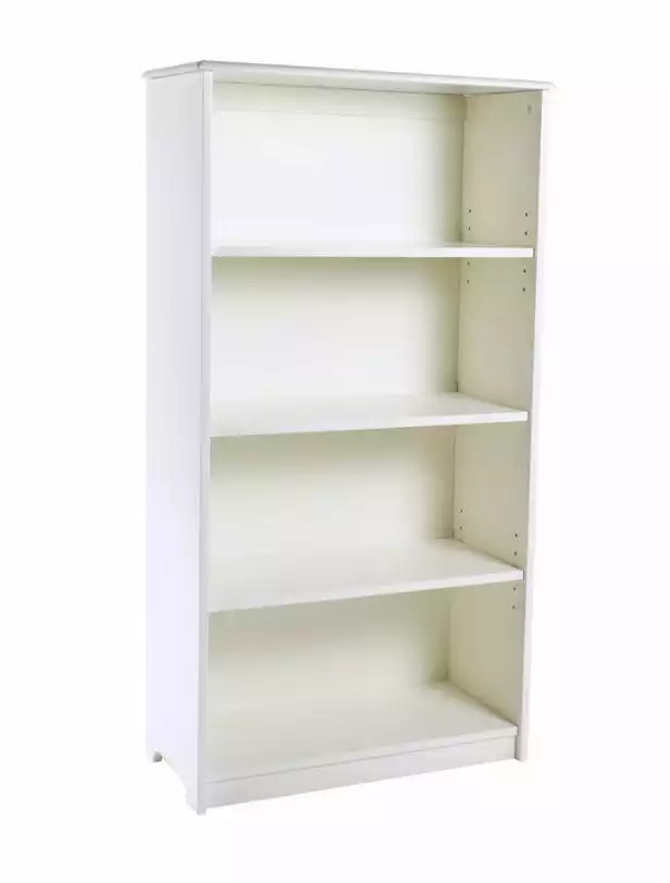 GuideCraft 48" Classic White Bookshelf G85711 - Office Furniture 3 GuideCraft 48" Classic White Bookshelf G85711 - Office Furniture