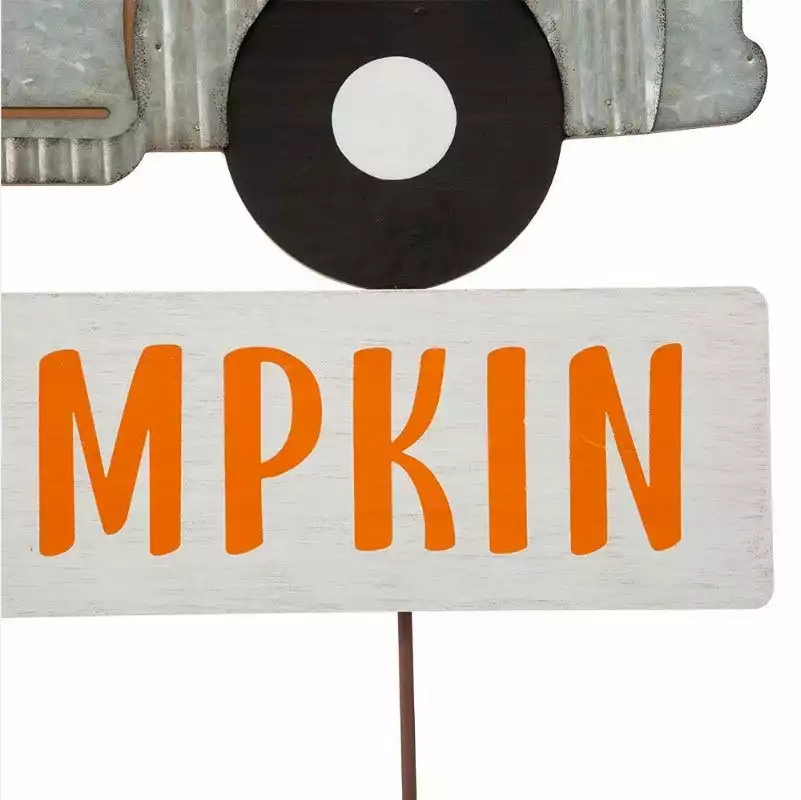 Various Brands 28" Metal Hello Pumpkin Truck Yard Stake - JKC00957RK - Porch Seasonal Decor 4 Various Brands 28" Metal Hello Pumpkin Truck Yard Stake - JKC00957RK - Porch Seasonal Decor - Image 2