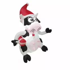 Four Seasons Christmas Inflatable 5ft Cow with Santa Hat & Scarf - 21CH111602 - Christmas Decor -Hearth & Home Store 5806ca8292b9c524aa0f5aeaab2f24f1f4df0260 14762171 4
