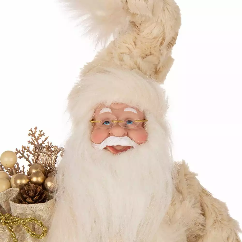 Glitzhome Standing Santa Figurine - 1114202569 - Christmas Decor 4 Glitzhome Standing Santa Figurine - 1114202569 - Christmas Decor - Image 2