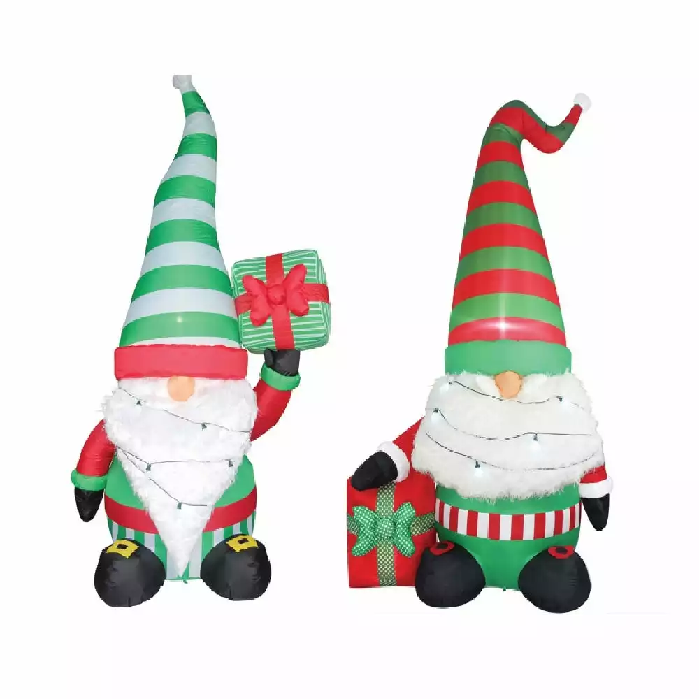 Four Seasons 7' Christmas Inflatable Gnome with Light String, Assorted Styles - MY20CS701A4 - Christmas Decor 3 Four Seasons 7' Christmas Inflatable Gnome with Light String, Assorted Styles - MY20CS701A4 - Christmas Decor