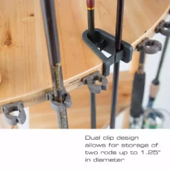 Rush Creek Creations 13 Fishing Rod Wood Corner Rack Light Stain 383003 - Storage Furniture -Hearth & Home Store 5 6 31