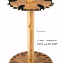 Rush Creek Creations 30 Fishing Rod Spinning Wood Storage Rack Light Stain 383005 - Storage Furniture -Hearth & Home Store 5 6 33