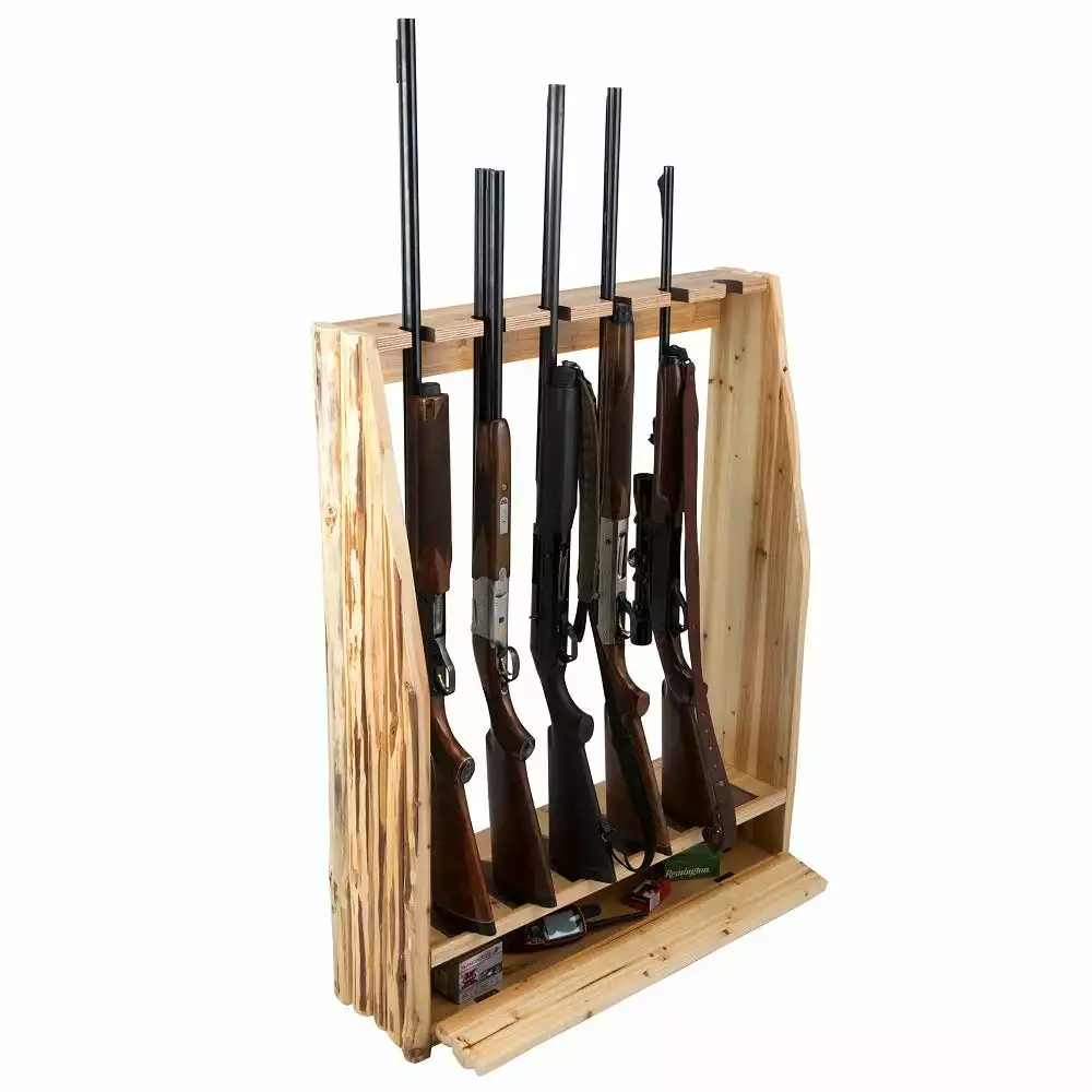 Rush Creek Creations 6 Gun Rack with Storage 370037 - Storage Furniture 5 Rush Creek Creations 6 Gun Rack with Storage 370037 - Storage Furniture - Image 3