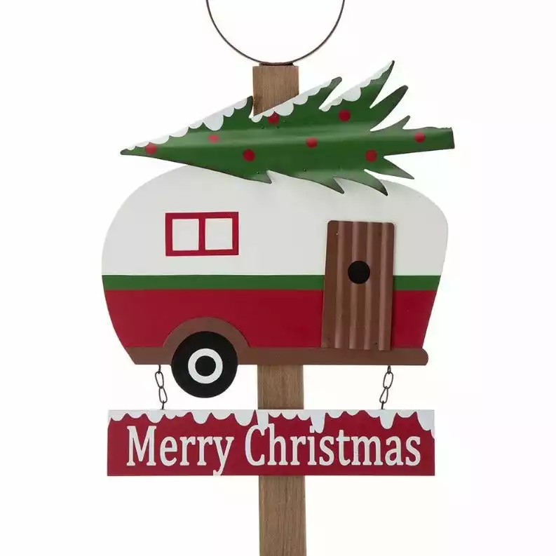 Various Brands 42" Wooden Metal Camping Word Yard Stake - JK38677 - Porch Seasonal Decor 4 Various Brands 42" Wooden Metal Camping Word Yard Stake - JK38677 - Porch Seasonal Decor - Image 2