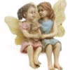 Assorted Woodland Knoll Collection Sitting Fairy Sisters - MG110 - Garden Statues & Lawn Ornaments