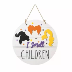 Glitzhome 20" I Smell Children Door/Wall Hanger - JKC02305 - Porch Seasonal Decor