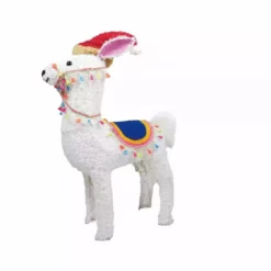 Four Seasons 30" Christmas Alpaca Outdoor Yard Decoration with lights - 21DH0707 - Christmas Decor