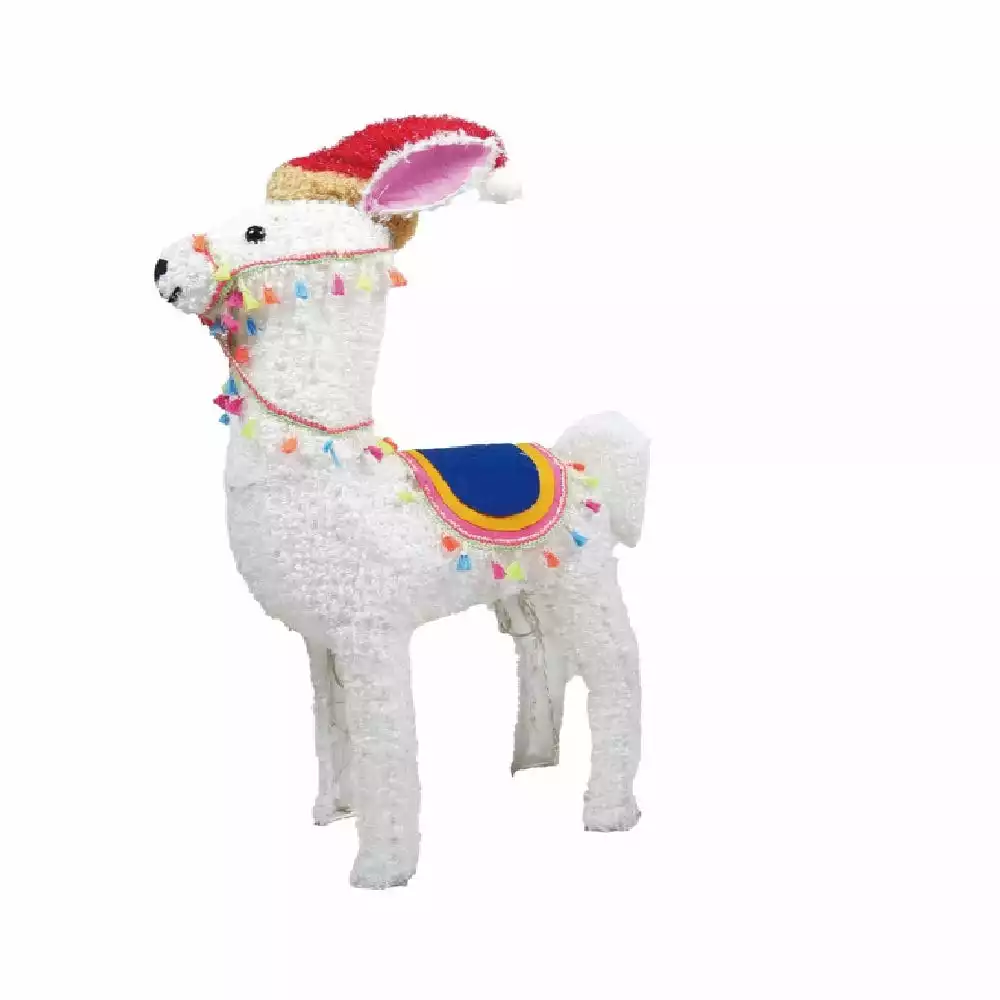 Four Seasons 30" Christmas Alpaca Outdoor Yard Decoration with lights - 21DH0707 - Christmas Decor 3 Four Seasons 30" Christmas Alpaca Outdoor Yard Decoration with lights - 21DH0707 - Christmas Decor