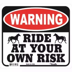Signs Up Ride At Own Risk 31003 - Wall Decor