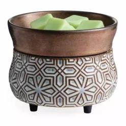 Candle Warmers Etc. Bronze Geometric 2-in-1 Wax Warmer CWDGEO