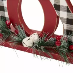 Glitzhome Christmas Wooden Plaid Joy Table Decor - 1114202576 - Table Top Decor -Hearth & Home Store 619682cbe2c4aec21e04f26ef51d1d7f83ebccae 93430011 3