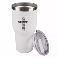 Lincoln Outfitters "All Things Through Christ" 30 oz. Religious Tumbler, White - 89-645-0204 - Tumblers -Hearth & Home Store 6942b52d8069dcc73aa1e10baedce3b2599453b3 32631068 3