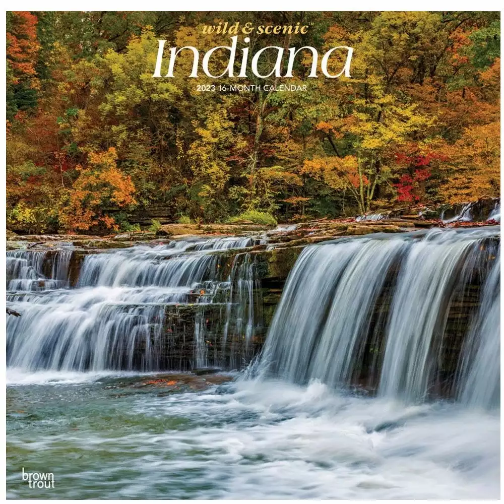 Brown Trout Indiana Wild & Scenic 2023 Square Calendar - Calendars 3 Brown Trout Indiana Wild & Scenic 2023 Square Calendar - Calendars