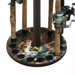 Rush Creek Creations Bass 16 Fishing Rod Storage Rack 383000 - Storage Furniture -Hearth & Home Store 6 4 112