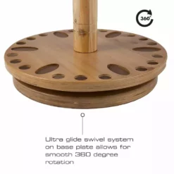 Rush Creek Creations 30 Fishing Rod Spinning Wood Storage Rack Light Stain 383005 - Storage Furniture -Hearth & Home Store 6 4 118