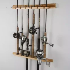 Rush Creek TwoPiece 6 Fishing Rod Wall & Ceiling Storage Rack 370019 - Storage Furniture -Hearth & Home Store 6 4 120