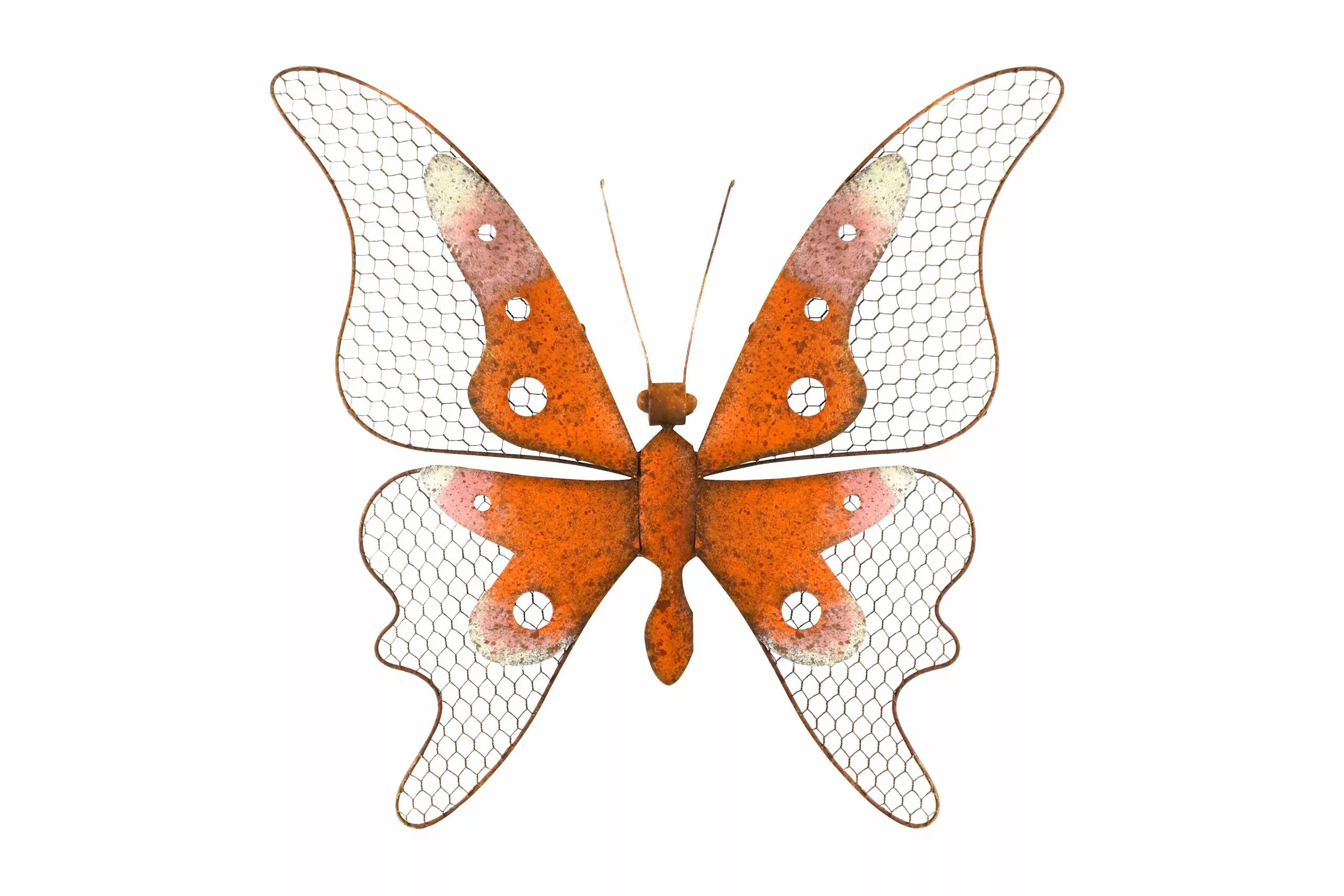 Alpine Metal Orange Butterfly Wall Decor MCC406 4 Alpine Metal Orange Butterfly Wall Decor MCC406 - Image 2