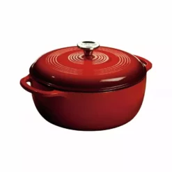 Lodge 6 Quart Red Dutch Oven EC6D43 - Cookware