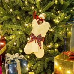 Glitzhome Bone Shape Hooked Stocking - 1113004457 - Christmas Stockings -Hearth & Home Store 6e427eca55bbbd867b571a8610be111938340aa9 93430007 5