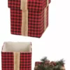 Various Brands Red Black Plaid Gift Box - JK95092L - Décor -Hearth & Home Store 6e9d109bf02e4651aca969eedd16e3b0fcd49b9d 3239718014