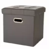 Glitzhome Gray Folding Storage Ottoman 1504004196 - Living Room Furniture -Hearth & Home Store 70b959729bd9704905d9e307ba9cb9e719842764 1 55 51