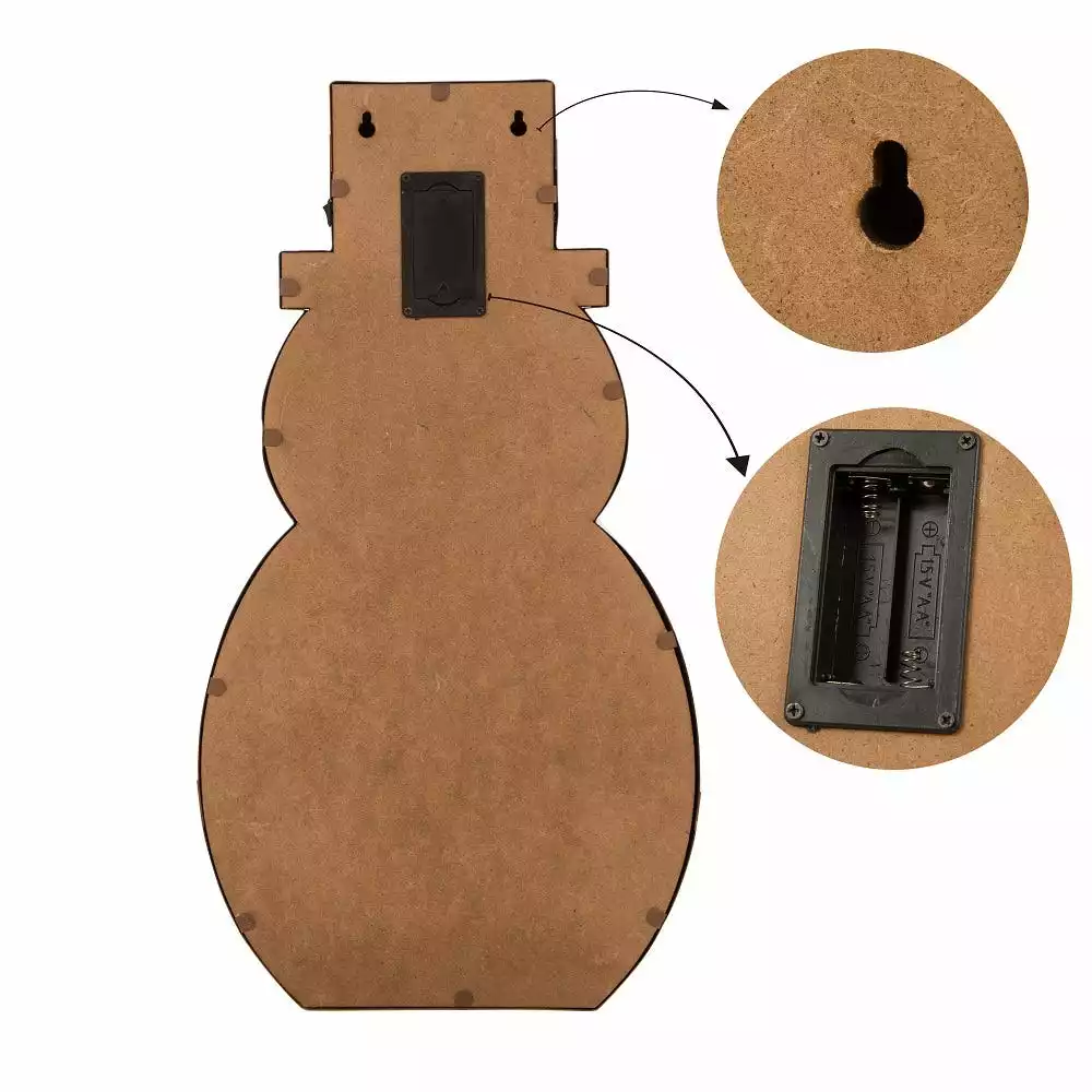 Glitzhome Christmas Snowman LED Marquee - 1107001868 - Christmas Decor 6 Glitzhome Christmas Snowman LED Marquee - 1107001868 - Christmas Decor - Image 4