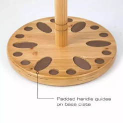 Rush Creek Creations 24 Fishing Rod Round Wood Storage Rack Light Stain 383001 - Storage Furniture -Hearth & Home Store 7 48