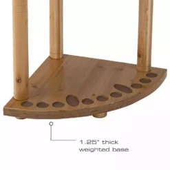 Rush Creek Creations 13 Fishing Rod Wood Corner Rack Light Stain 383003 - Storage Furniture -Hearth & Home Store 7 49