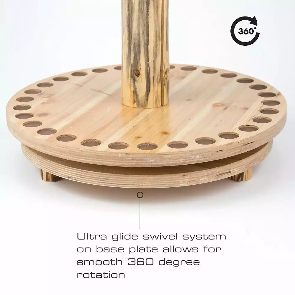 Rush Creek Creations 30 Fishing Rod Spinning Round Storage Rack 370030 - Storage Furniture 9 Rush Creek Creations 30 Fishing Rod Spinning Round Storage Rack 370030 - Storage Furniture - Image 7