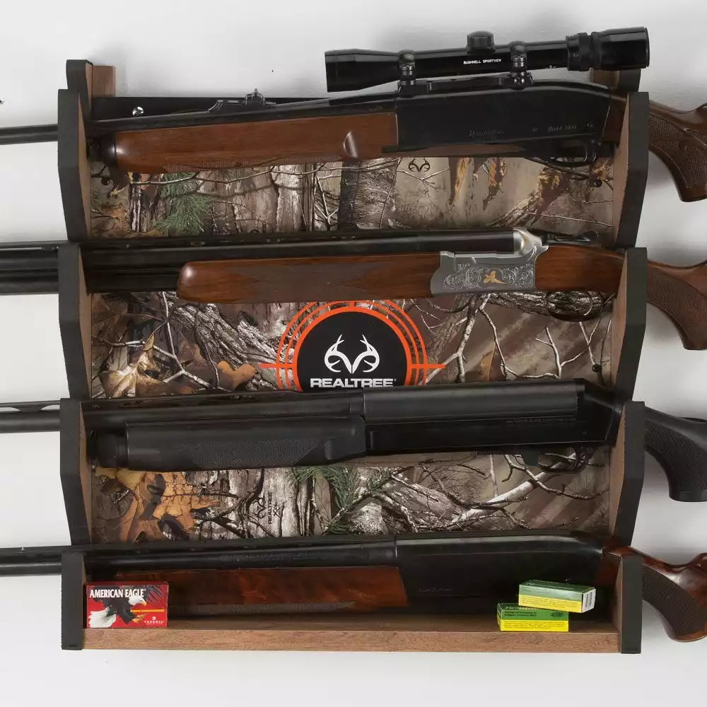 Rush Creek Creations Realtree Camo 4 Gun Wall Rack 394004 - Storage Furniture 10 Rush Creek Creations Realtree Camo 4 Gun Wall Rack 394004 - Storage Furniture - Image 8