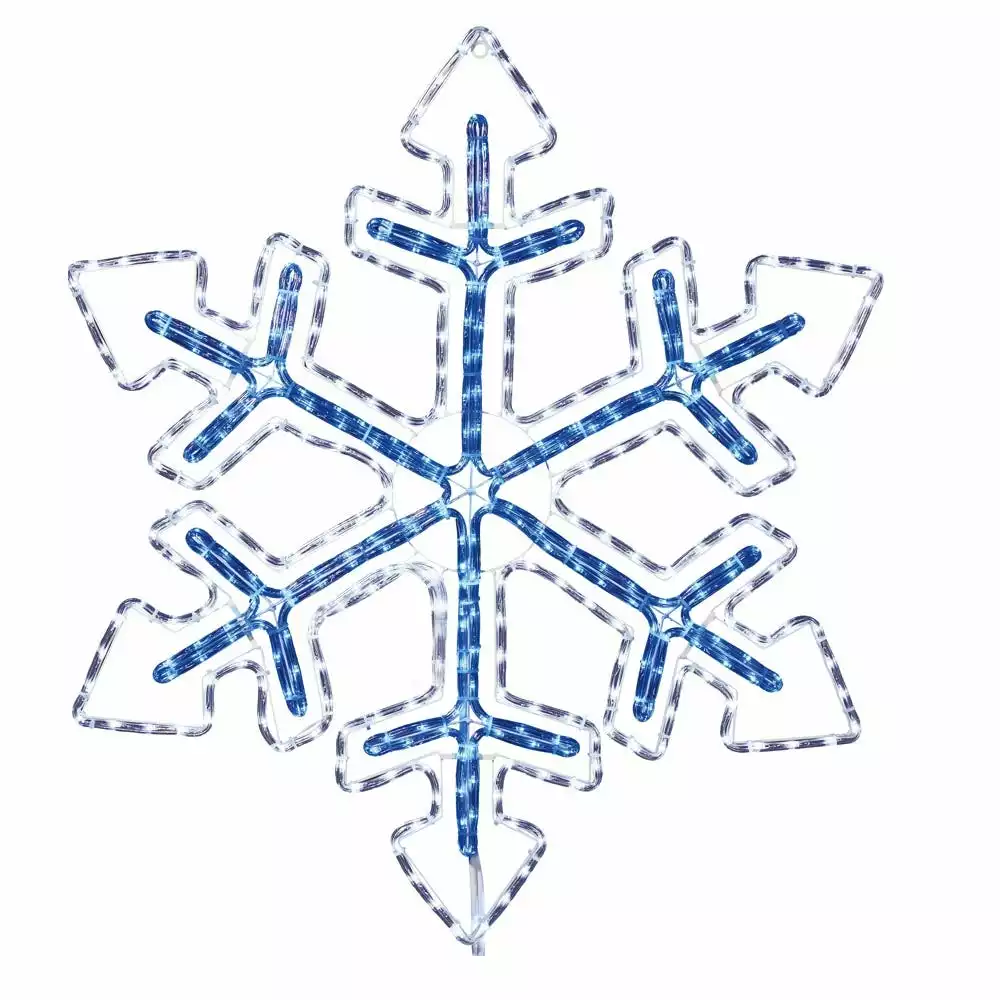 Four Seasons 36" Blue and White LED Snowflake Hanging Christmas Light Decoration with Multi Light Effects - YF20173604 - Christmas Decor 3 Four Seasons 36" Blue and White LED Snowflake Hanging Christmas Light Decoration with Multi Light Effects - YF20173604 - Christmas Decor