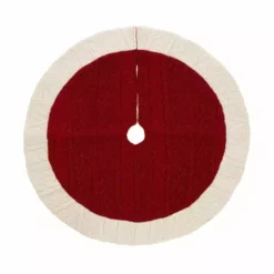 Various Brands Red Knit Tree Skirt - JK45260 - Décor