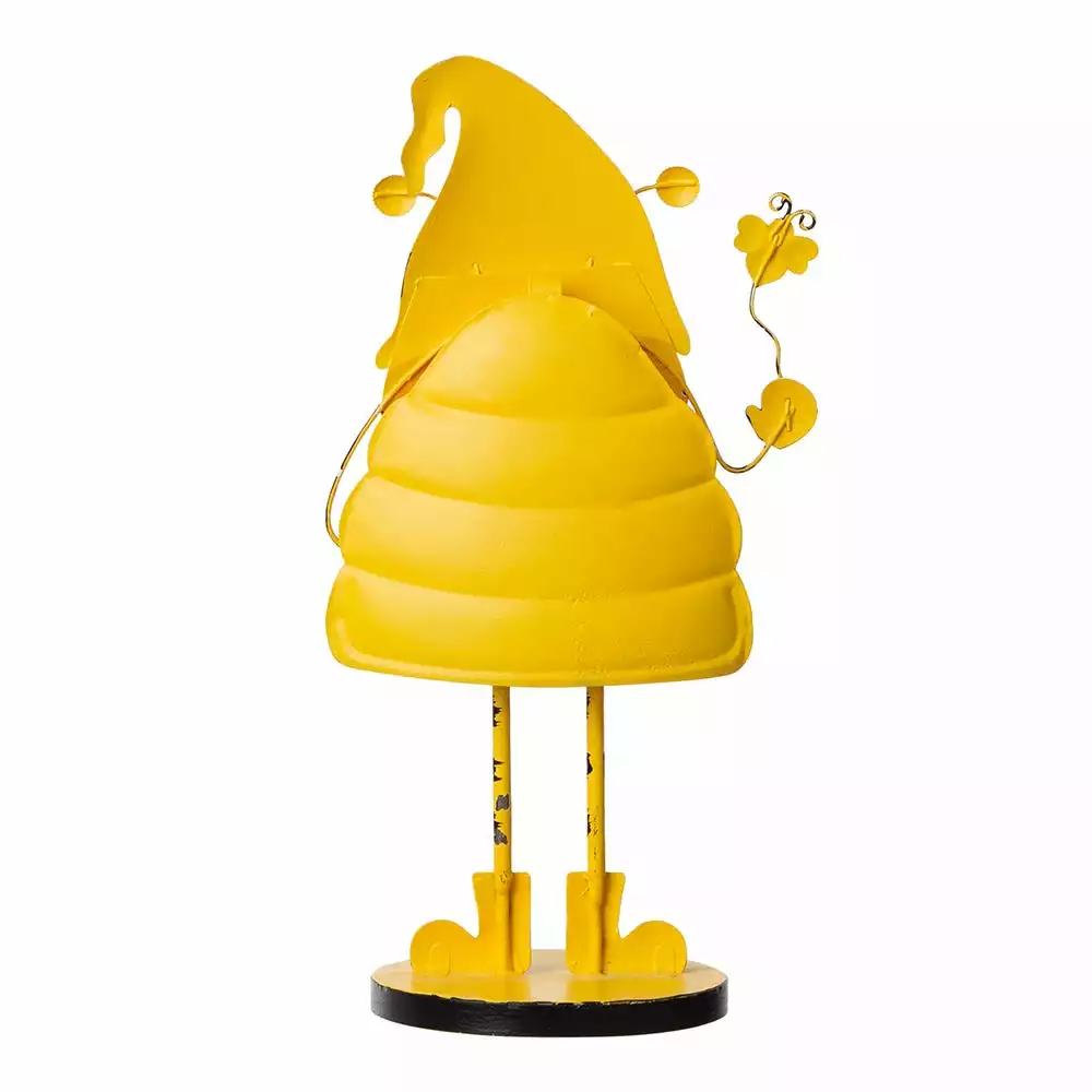 Glitzhome 10" Metal Bee Gnome Table Décor - JKC02010A - Table Top Decor 4 Glitzhome 10" Metal Bee Gnome Table Décor - JKC02010A - Table Top Decor - Image 2