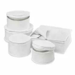 Honey-Can-Do HoneyCanDo 5 Piece Dinnerware Storage Set SFT01630 - Bakeware