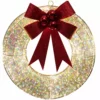 Four Seasons 18.5" Lighted Shimmery Champagne Wreath with 400 Counts Warm White LED lights - 2136021 - Christmas Decor