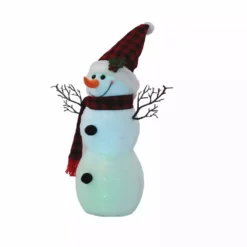 Four Seasons 24" Battery Operated Tabletop Snowman, Color Changing LED lights with timer, Assorted Styles - JS19-101524A4 - Christmas Decor -Hearth & Home Store 8148601fcd9736d61955e1ebb70ce0852ed1007b 14762142 4