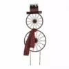 Glitzhome Metal Bike Wheel Snowman with Plaid Scarf Yard Stake or Wall Decor - 1103202625 - Yard Decor -Hearth & Home Store 82688a237f92a27518cfa08fae8fd53a80d218da 93430114