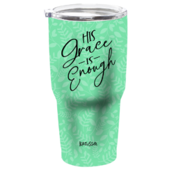 Kerusso Dual Wall Stainless Steel His Grace Is Enough Mug, 30 oz. - MUGS202 - Tumblers