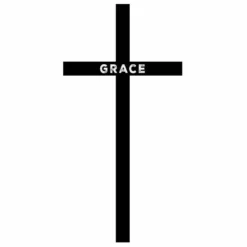 P. Graham Dunn Grace - 72 x 36 Pine Cross Sign - RK-150013L5 - Wall Decor
