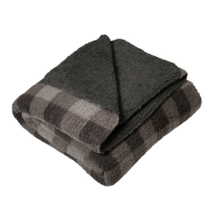 Lavina Home Grey Buffalo Check Printed Sherpa Reversible to Sherpa 90 x 90 Blanket - RK-SHERP-GBUF - Blankets & Bedspreads -Hearth & Home Store 86e9051f24a218661102f4ffec027a034fa26ab3 490932040