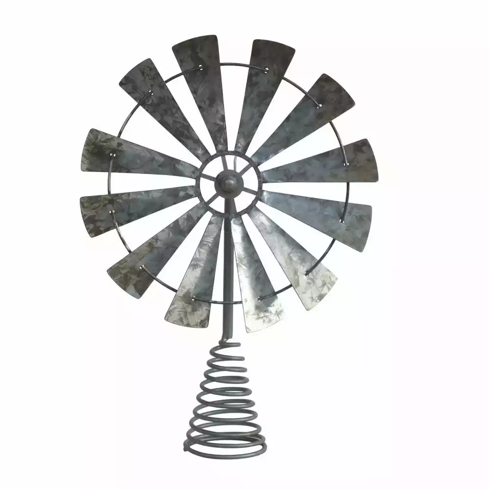 Four Seasons Metal Windmill Tree Topper - 21SYM-WM1101 - Christmas Decor 3 Four Seasons Metal Windmill Tree Topper - 21SYM-WM1101 - Christmas Decor