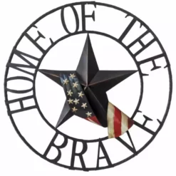 Backyard Expressions 31" Home Of The Brave Wheel 906623 - Wall Decor