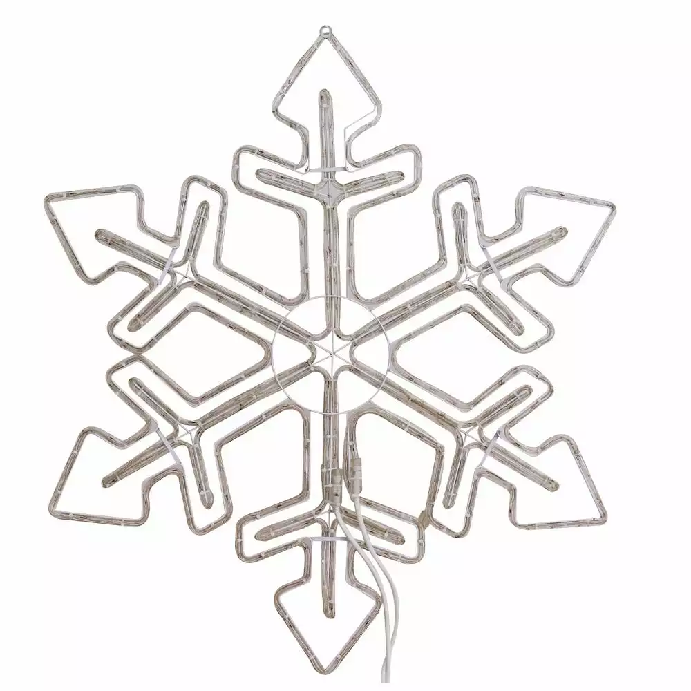 Four Seasons 36" Blue and White LED Snowflake Hanging Christmas Light Decoration with Multi Light Effects - YF20173604 - Christmas Decor 6 Four Seasons 36" Blue and White LED Snowflake Hanging Christmas Light Decoration with Multi Light Effects - YF20173604 - Christmas Decor - Image 4