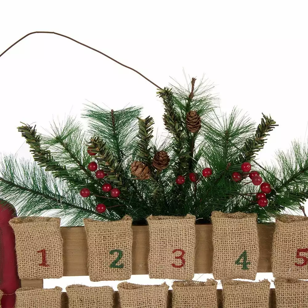 Glitzhome Iron Wooden Lighted Truck Countdown Wall Decor - 1121004402 4 Glitzhome Iron Wooden Lighted Truck Countdown Wall Decor - 1121004402 - Image 2